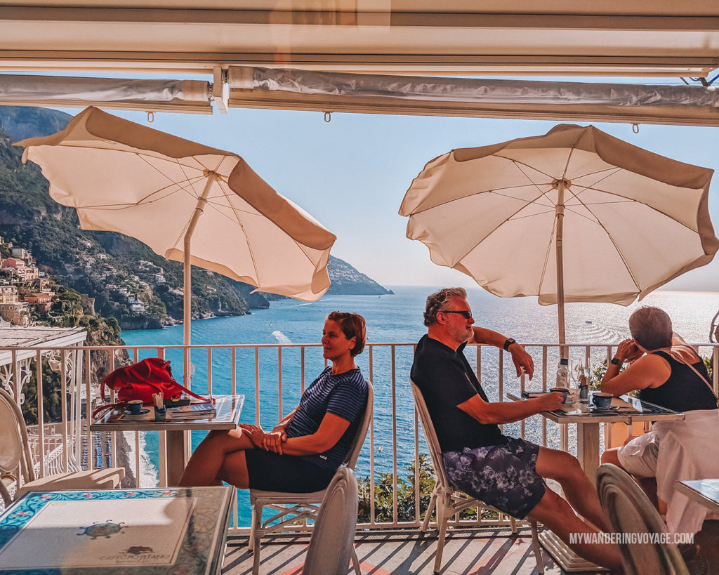 Amalfi coast patio | With the powerful device in your pocket you can take incredible photos of your travels. Here is the ultimate guide to smartphone travel photography. | My Wandering Voyage travel blog #travel #photography #tips #travelphotography #smartphonephotography