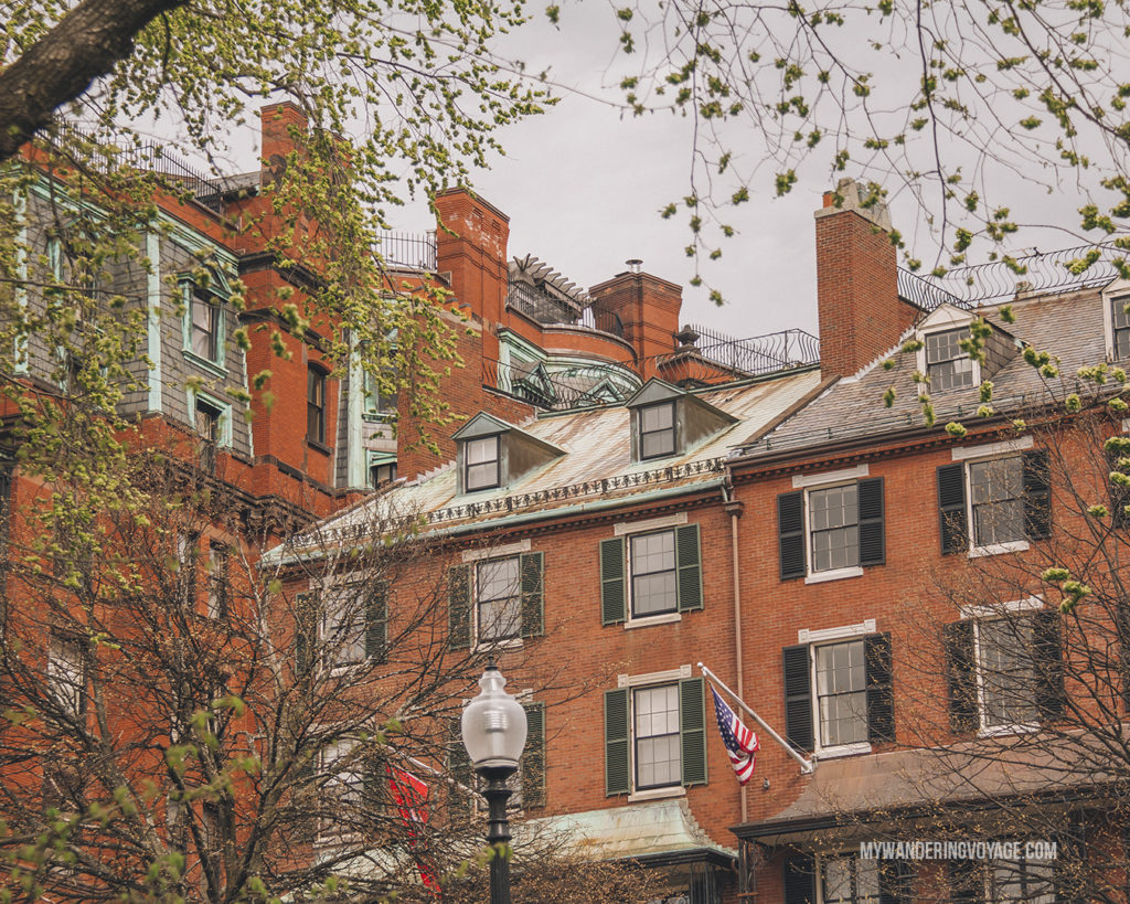Boston row houses | This New England road trip itinerary will take you on the scenic route from Boston to Portland, Mid Coast Maine and Acadia National Park. | My Wandering Voyage #Boston #Portland #Maine #travel
