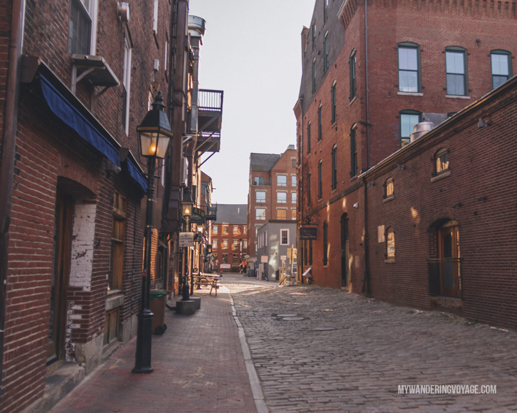 Portland Old Port | This New England road trip itinerary will take you on the scenic route from Boston to Portland, Mid Coast Maine and Acadia National Park. | My Wandering Voyage #Boston #Portland #Maine #travel
