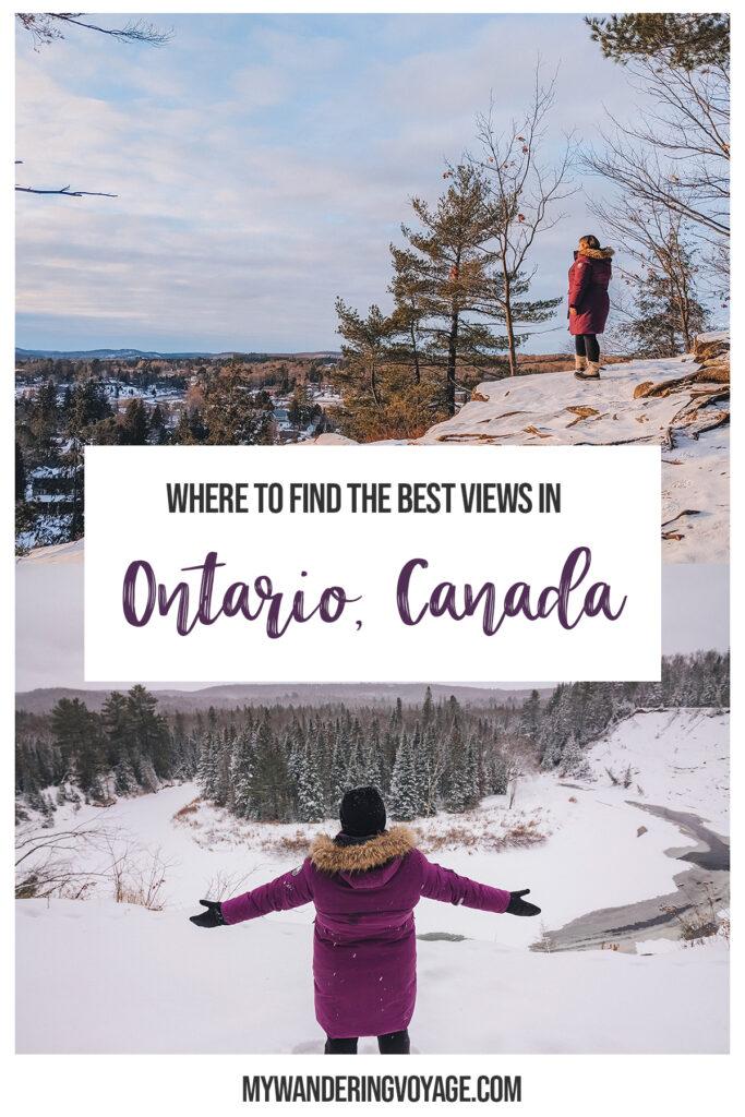 There’s no doubt that Ontario is a beautiful place. See it from above with these 25 best scenic lookouts in Ontario. | My Wandering Voyage travel blog #scenic #Ontario #travel #Canada