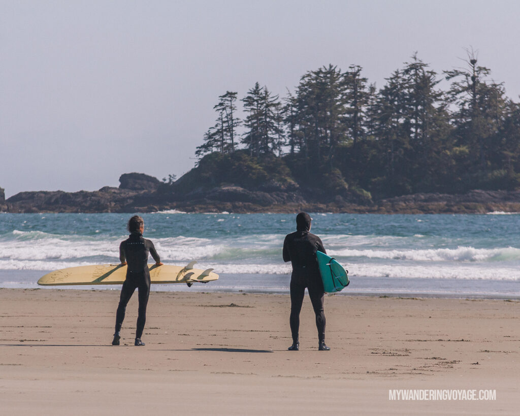 Surfing near Tofino | Vancouver Island road trip 5 day itinerary | My Wandering Voyage
