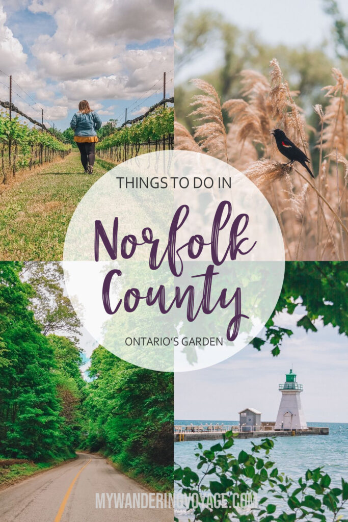 Norfolk County is a slice of forests, farmland and beaches in Southern Ontario. There are so many relaxing things to do in Norfolk County, so take a day trip to Ontario’s Garden. | My Wandering Voyage travel blog #travel #Ontario #daytrips