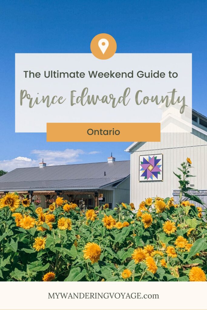 Take a long weekend to visit one of Ontario’s premier destinations. Here are the best things to do in Prince Edward County. | My Wandering Voyage travel blog #ontario #PrinceEdwardCounty #Canada #Travel